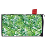 Exotic Tropical Leaf Pattern Print Mailbox Cover