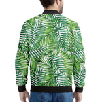 Exotic Tropical Leaf Pattern Print Men's Bomber Jacket