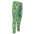 Exotic Tropical Leaf Pattern Print Men's Compression Pants