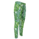 Exotic Tropical Leaf Pattern Print Men's Compression Pants