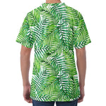 Exotic Tropical Leaf Pattern Print Men's Velvet T-Shirt