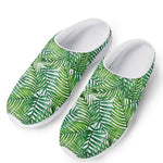 Exotic Tropical Leaf Pattern Print Mesh Casual Shoes