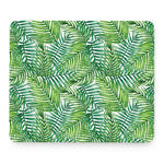 Exotic Tropical Leaf Pattern Print Mouse Pad