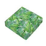 Exotic Tropical Leaf Pattern Print Outdoor Seat Cushion Cover