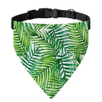 Exotic Tropical Leaf Pattern Print Over The Collar Dog Bandana