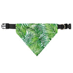 Exotic Tropical Leaf Pattern Print Over The Collar Dog Bandana