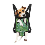 Exotic Tropical Leaf Pattern Print Pet Carrier Backpack