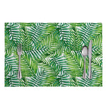 Exotic Tropical Leaf Pattern Print Placemat