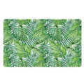 Exotic Tropical Leaf Pattern Print Polyester Doormat