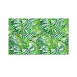 Exotic Tropical Leaf Pattern Print Polyester Flag