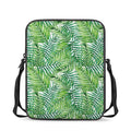 Exotic Tropical Leaf Pattern Print Rectangular Crossbody Bag