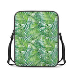 Exotic Tropical Leaf Pattern Print Rectangular Crossbody Bag