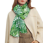 Exotic Tropical Leaf Pattern Print Scarf