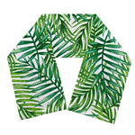 Exotic Tropical Leaf Pattern Print Scarf