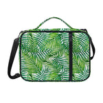 Exotic Tropical Leaf Pattern Print Shoulder Strap Bible Bag