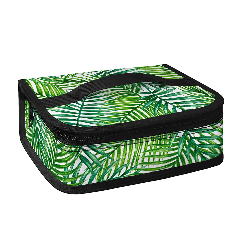 Exotic Tropical Leaf Pattern Print Small Lunch Bag