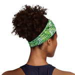 Exotic Tropical Leaf Pattern Print Sports Headband