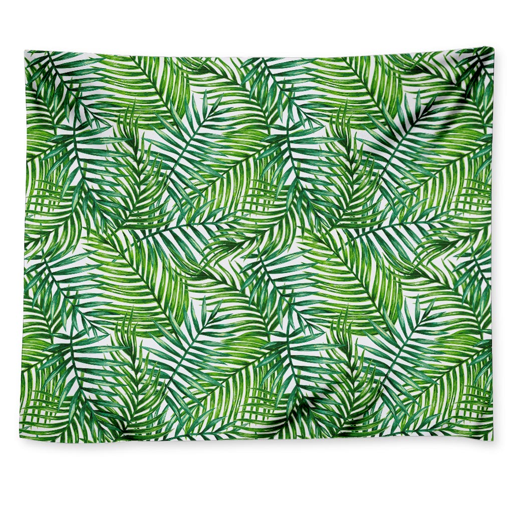 Exotic Tropical Leaf Pattern Print Tapestry