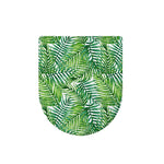 Exotic Tropical Leaf Pattern Print Toilet Lid Cover
