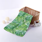 Exotic Tropical Leaf Pattern Print Towel