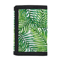Exotic Tropical Leaf Pattern Print Trifold Wallet