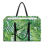 Exotic Tropical Leaf Pattern Print Utility Tote Bag