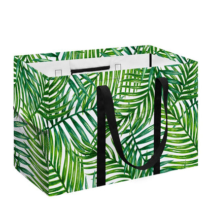 Exotic Tropical Leaf Pattern Print Utility Tote Bag