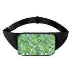 Exotic Tropical Leaf Pattern Print Waist Bag