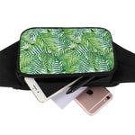 Exotic Tropical Leaf Pattern Print Waist Bag