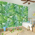 Exotic Tropical Leaf Pattern Print Wall Sticker