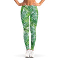 Exotic Tropical Leaf Pattern Print Women's Leggings