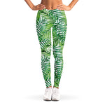 Exotic Tropical Leaf Pattern Print Women's Leggings