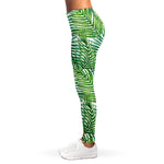 Exotic Tropical Leaf Pattern Print Women's Leggings