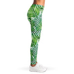 Exotic Tropical Leaf Pattern Print Women's Leggings