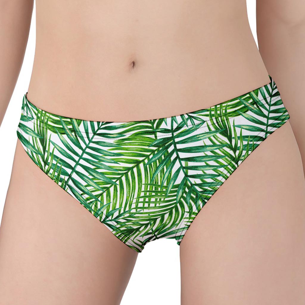 Exotic Tropical Leaf Pattern Print Women's Panties