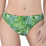 Exotic Tropical Leaf Pattern Print Women's Thong