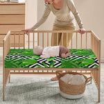 Exotic Tropical Leaves Pattern Print Baby Crib Sheet