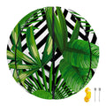 Exotic Tropical Leaves Pattern Print Basketball