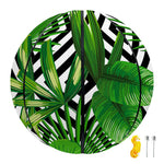 Exotic Tropical Leaves Pattern Print Basketball