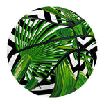 Exotic Tropical Leaves Pattern Print Basketball