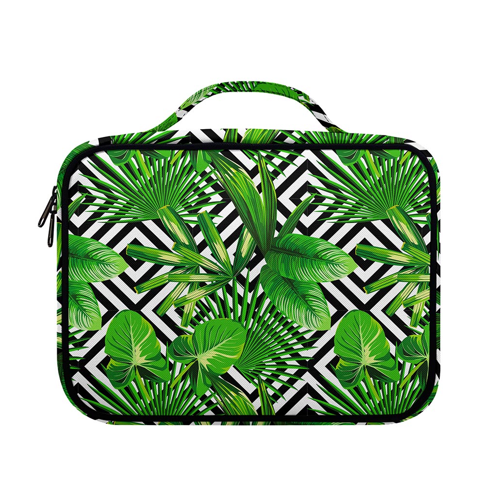 Exotic Tropical Leaves Pattern Print Briefcase Bible Bag
