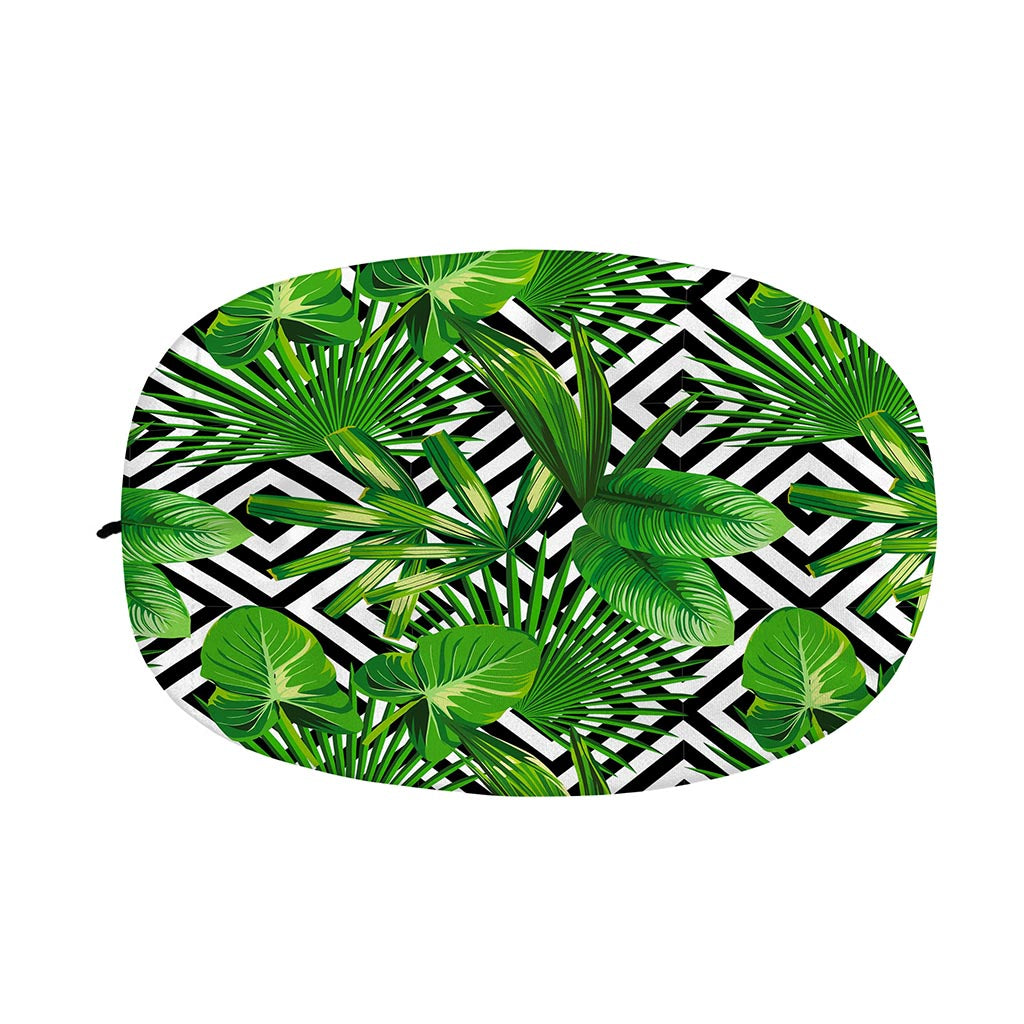 Exotic Tropical Leaves Pattern Print Car Side Mirror Covers