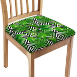 Exotic Tropical Leaves Pattern Print Chair Cushion Cover