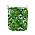 Exotic Tropical Leaves Pattern Print Collapsible Laundry Basket
