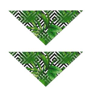 Exotic Tropical Leaves Pattern Print Dog Bandana