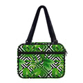 Exotic Tropical Leaves Pattern Print Double Strap Bible Bag