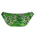 Exotic Tropical Leaves Pattern Print Fanny Pack