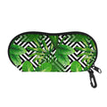 Exotic Tropical Leaves Pattern Print Glasses Case