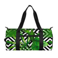 Exotic Tropical Leaves Pattern Print Gym Bag