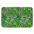Exotic Tropical Leaves Pattern Print Indoor Door Mat